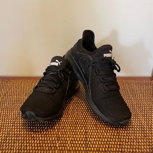 Puma all black man’s sneakers. Size 10.